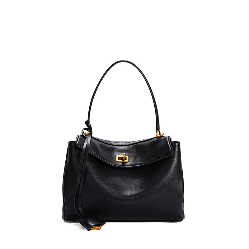Women's Underarm Hand-held High-grade Genuine Leather Tote Bags