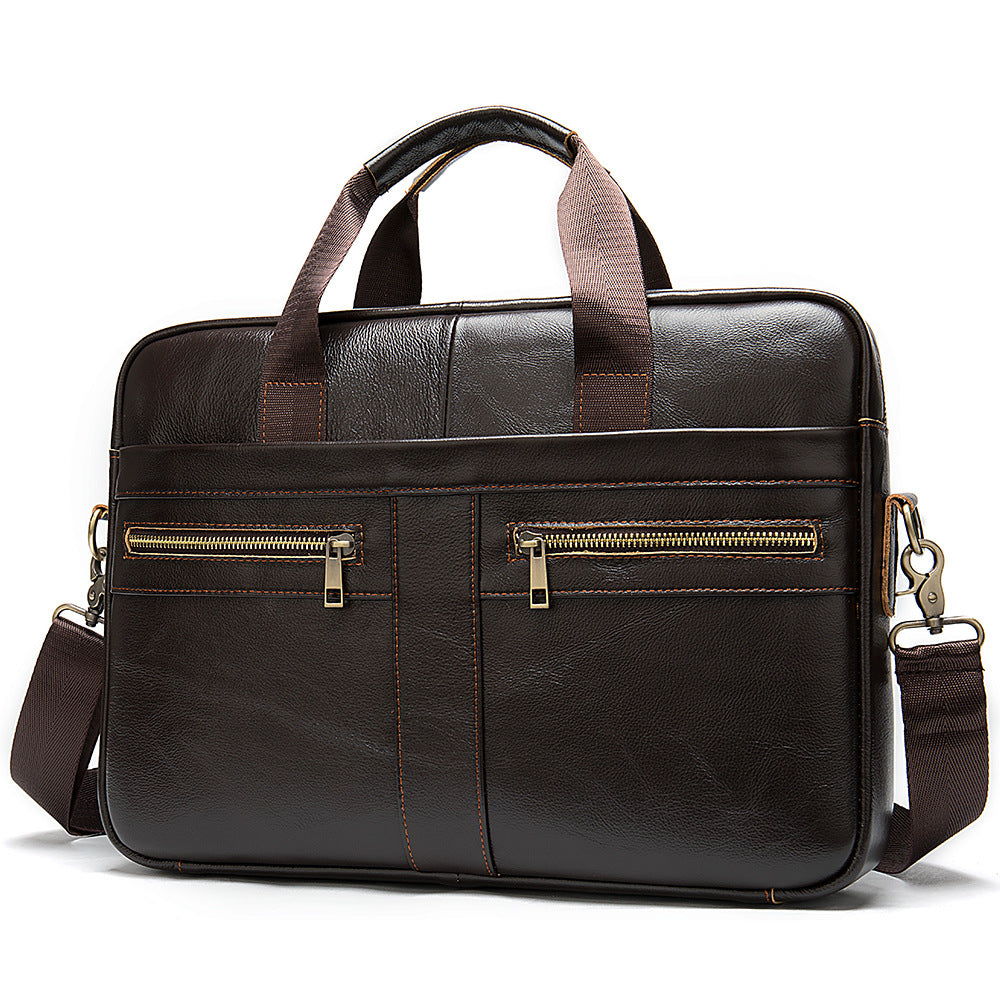 Men's Glamorous Business Leather Computer Portfolio Men's Briefcases
