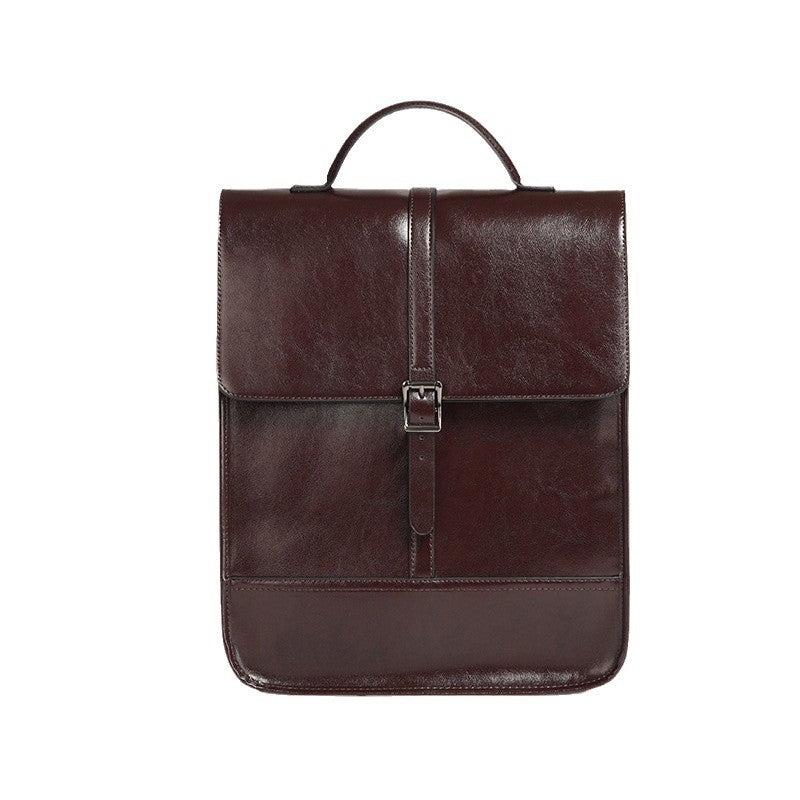 Women's & Men's & British Style Waterproof Leather Commuter Backpacks