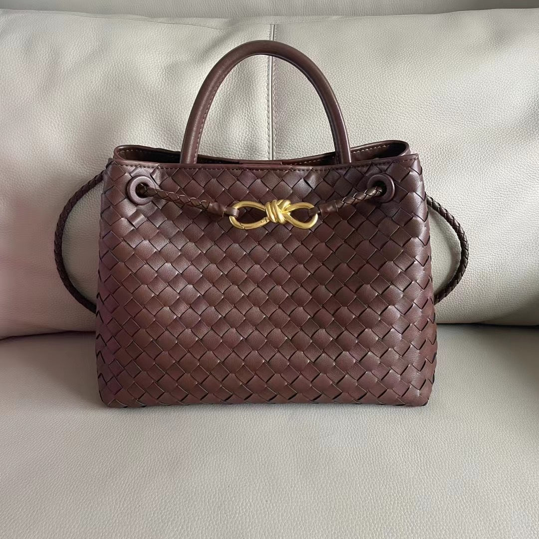 Fashion Woven Large Capacity Versatile Rhombus Tote Bags