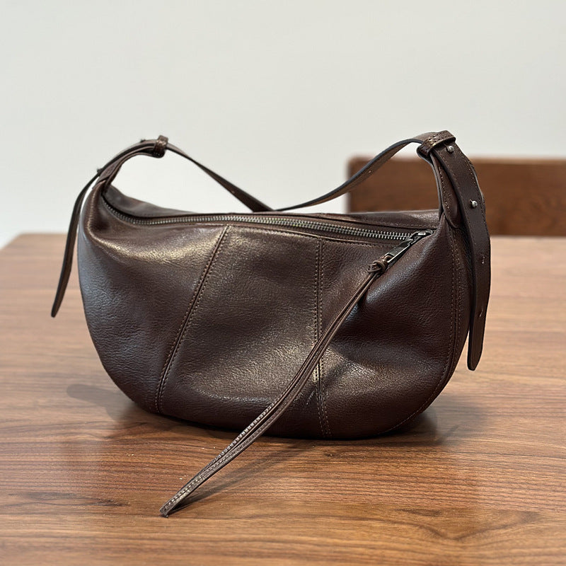 Women's First Layer Cowhide Selenodont High Sense Crossbody Bags