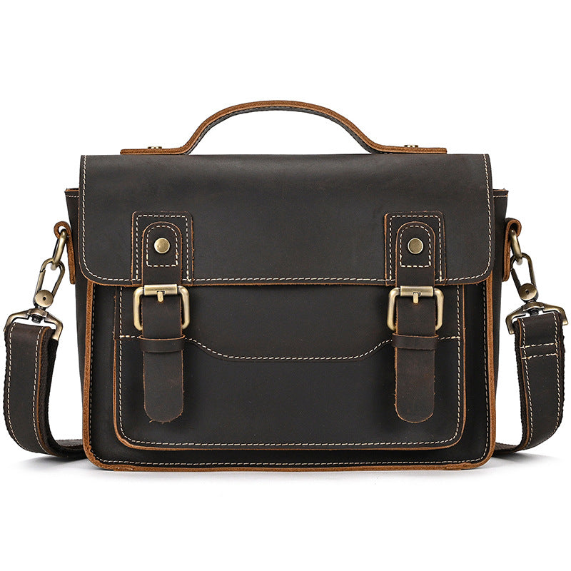 Men's Leather Crazy Horse First Layer Cowhide Bags