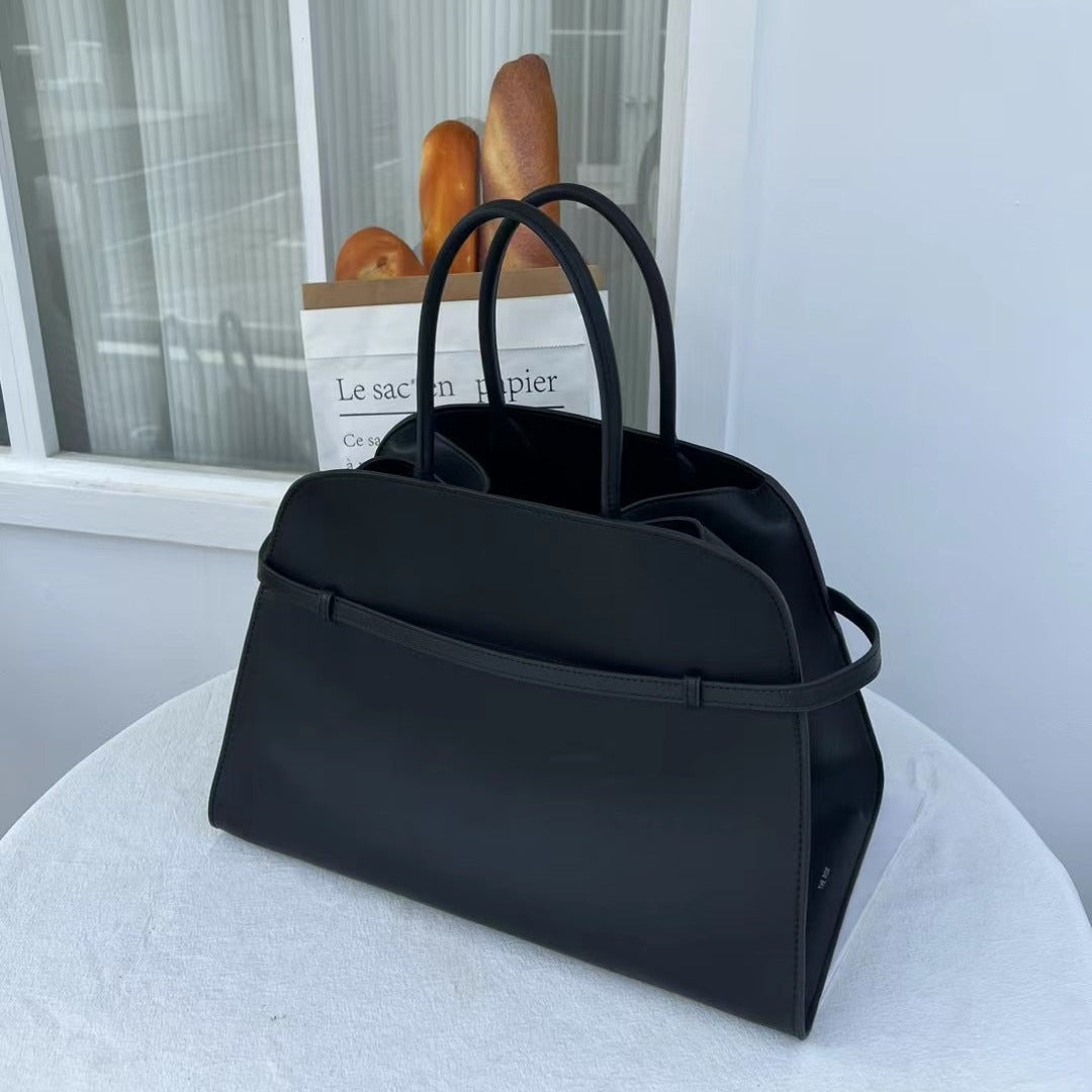 Women's Cowhide Large Capacity Niche Commuter Shoulder Bags