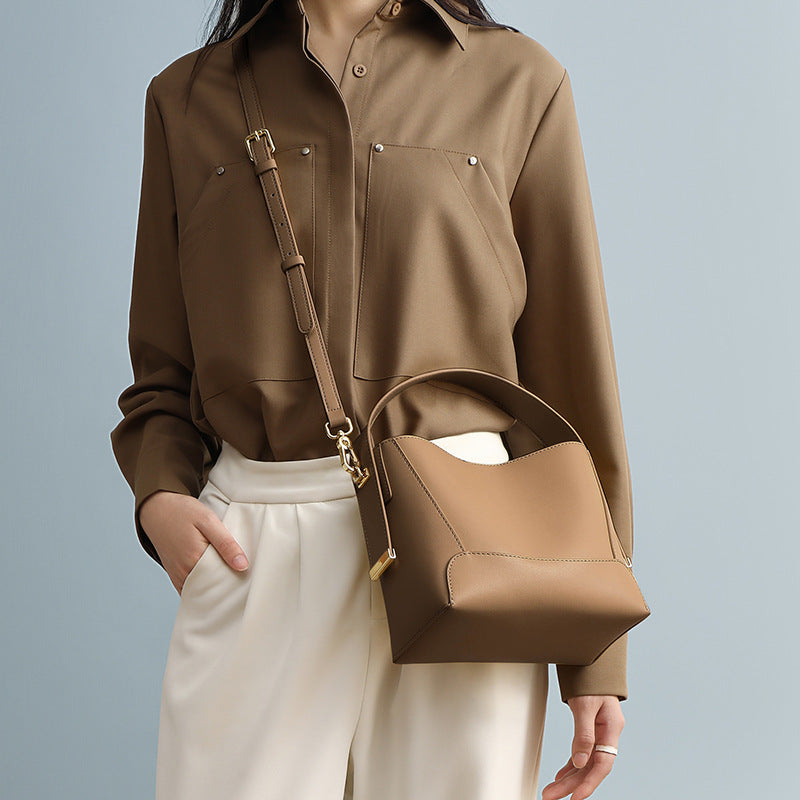 Women's Popular Leather High-grade Retro Portable Crossbody Bags