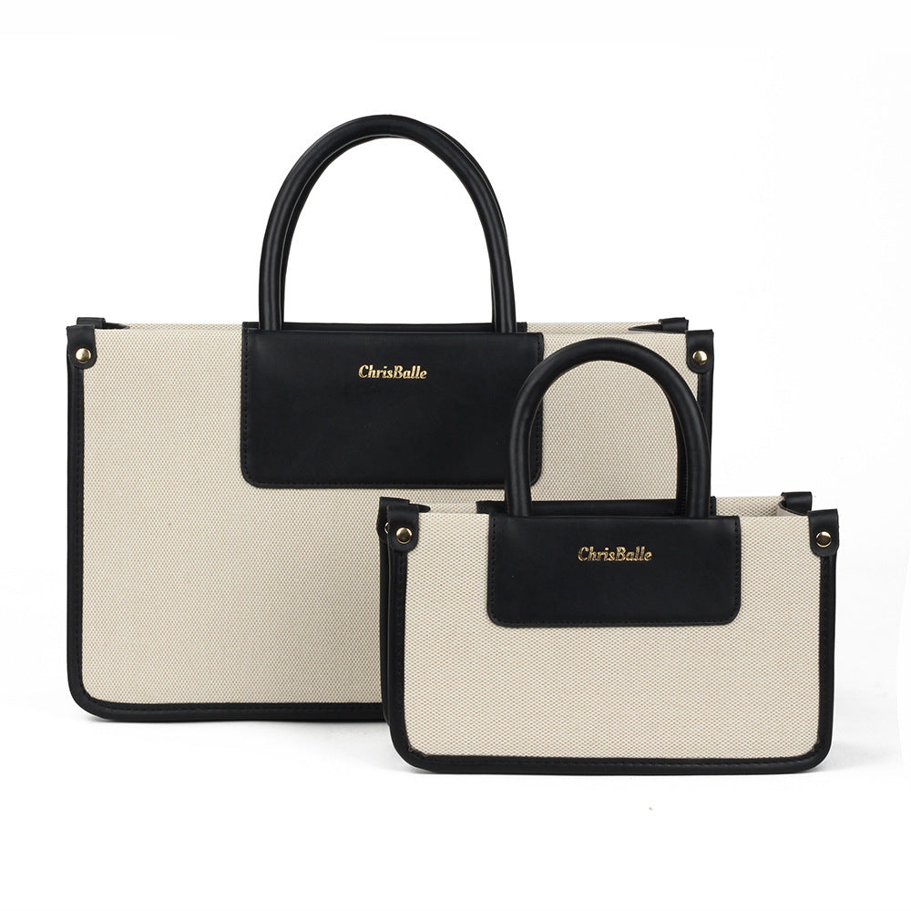 Large Capacity Commuter Portable Canvas Simple Handbags