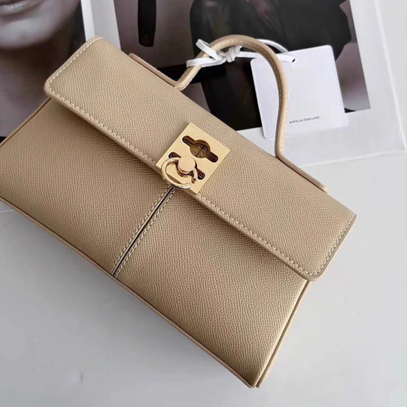 Light Luxury Size Portable Classic Cowhide Shoulder Bags