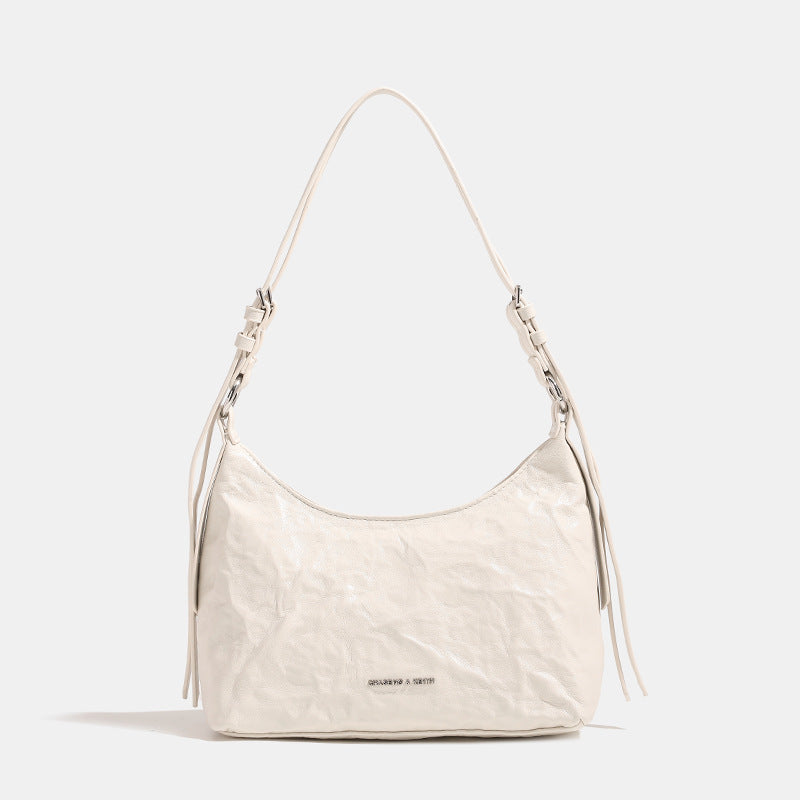 Oil Wax Leather Underarm Summer Niche Armpit Bags