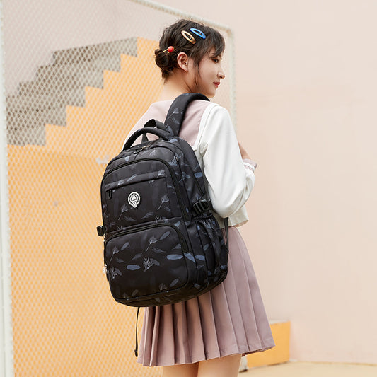 Men's Secondary Fashion Printing Junior High Preppy Middle School Students' Schoolbags