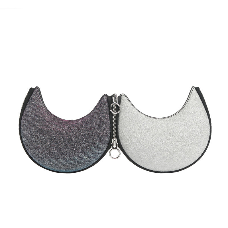 Women's Summer Korean Solid Color Saddle Sequins Handbags