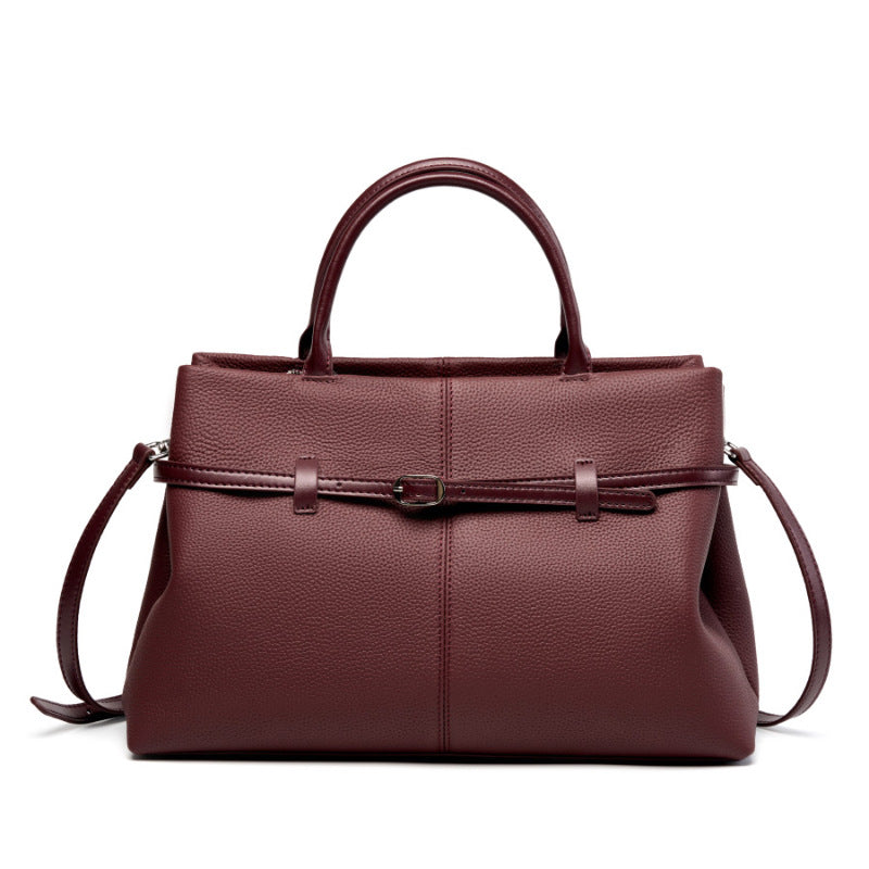 Women's High-grade Leather Large Capacity Commuter Crossbody Bags