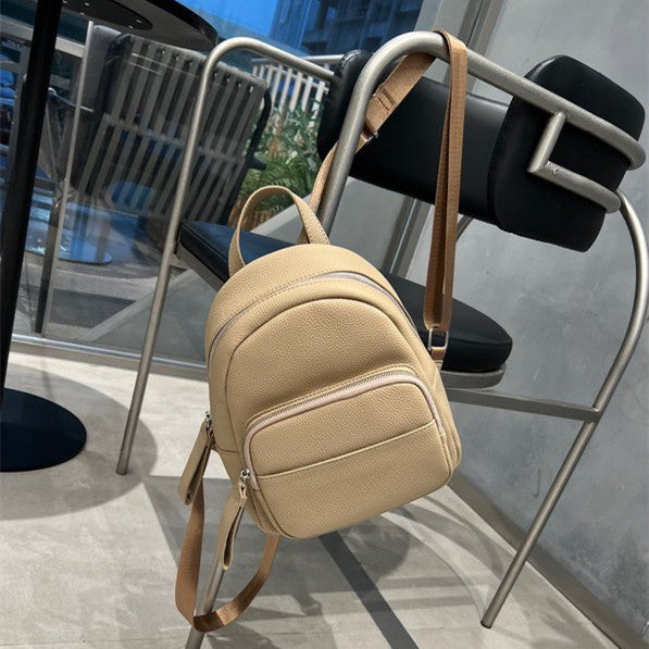 Women's Capacity Versatile Fashion Trend Soft Cowhide Backpacks