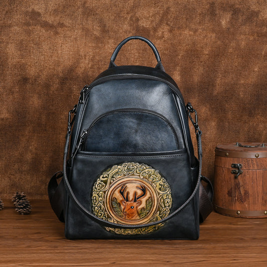 Retro Rub Colored Female First Layer Backpacks