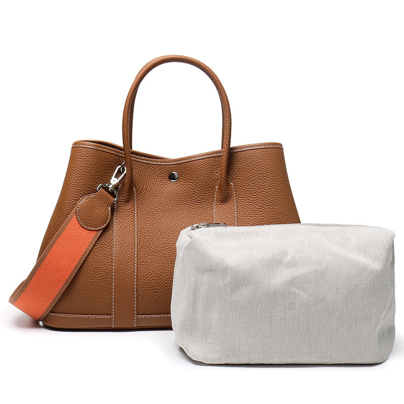 Women's First Layer Cowhide Simplicity Genuine Leather Handbags