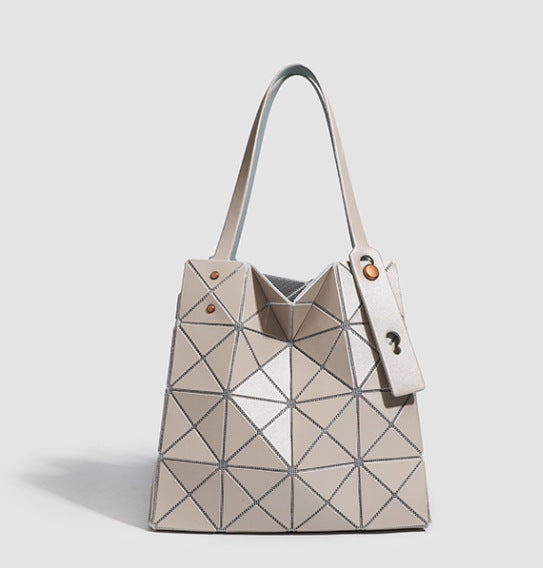 Women's September Underarm Geometric Diamond Pattern Box Shoulder Bags