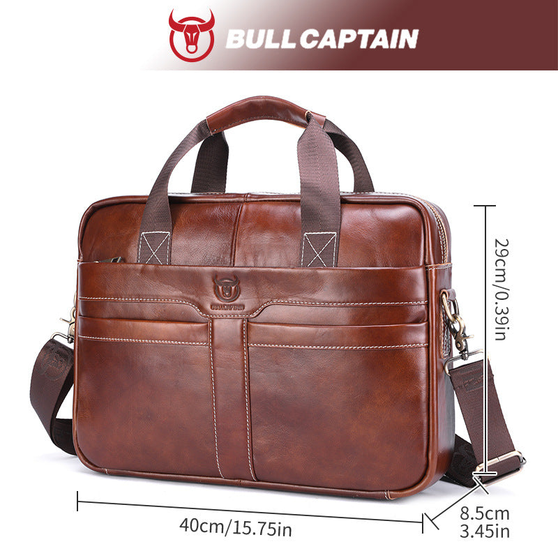 Men's Goods Genuine Business Vintage First Layer Men's Briefcases