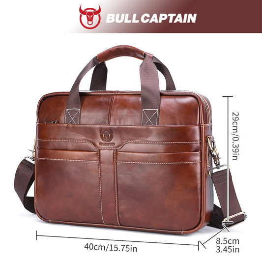 Men's Goods Genuine Business Vintage First Layer Men's Briefcases