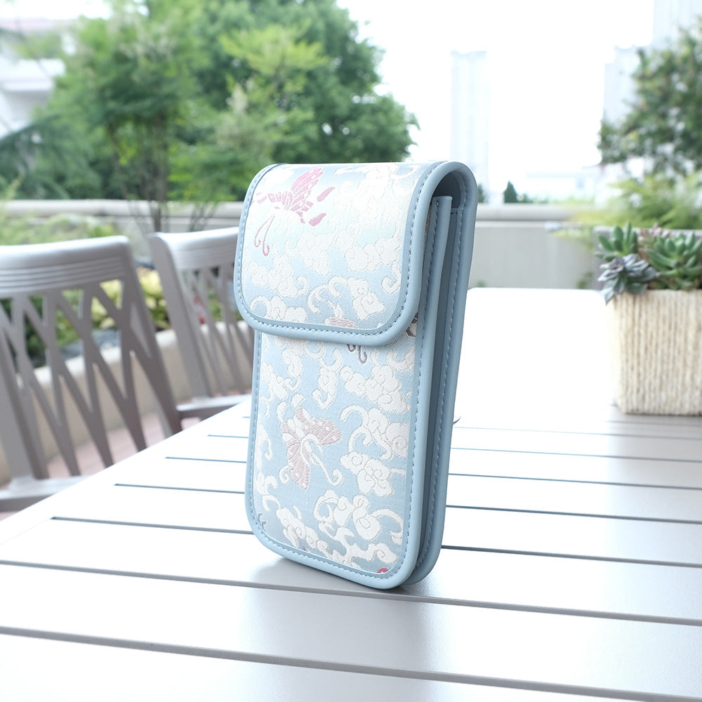 Song Dynasty Brocade Mobile Silk National Style Female Chinese Phone Bags