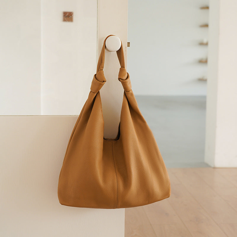 Women's Genuine Leather High-grade Commuter Underarm Soft Tote Bags