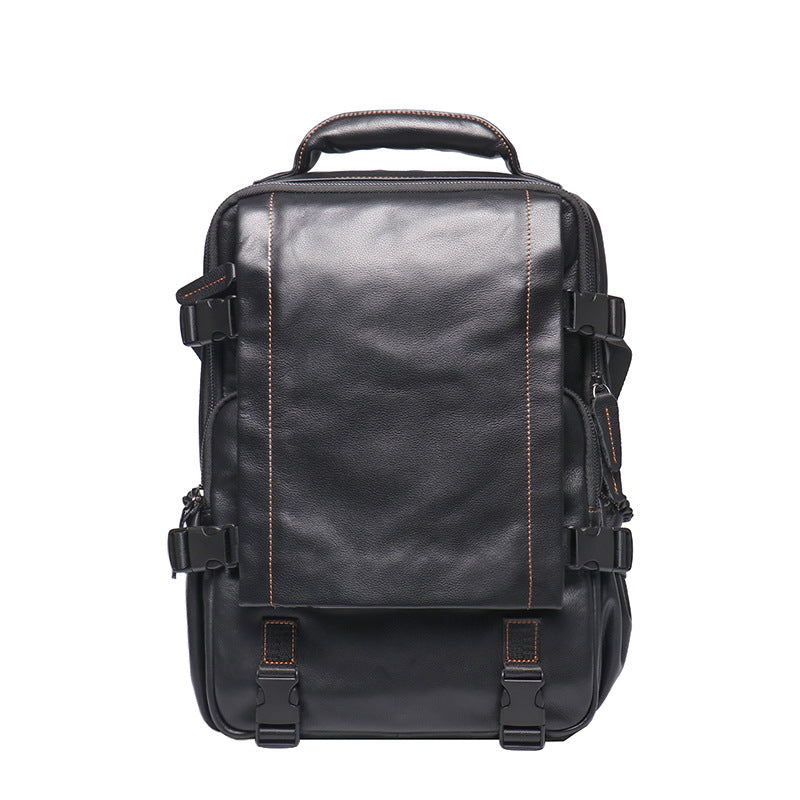 Women's & Men's & Leather Cowhide Computer Large Capacity Backpacks