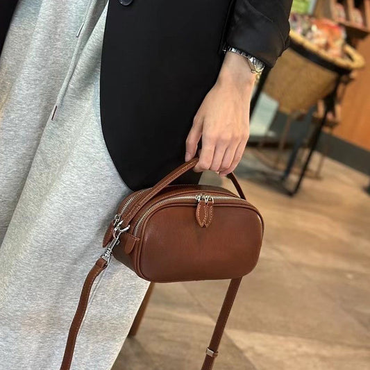 Attractive Women's Genuine Leather Fashion Portable Handbags