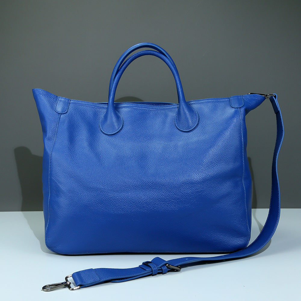 Women's Cowhide Big Wings Style Large Capacity Genuine Handbags