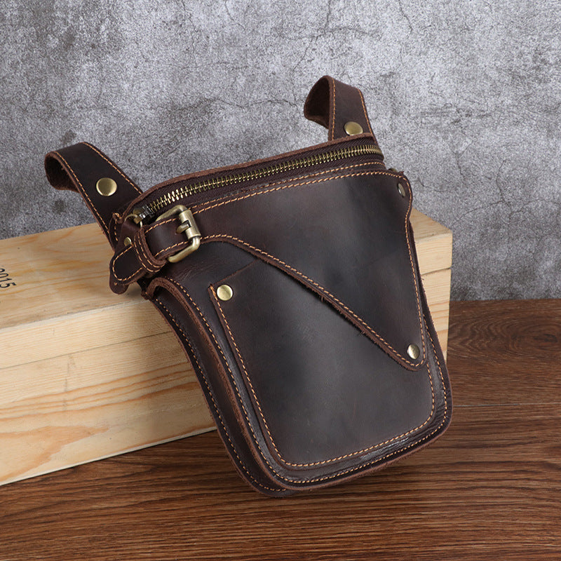 Men's Harley Knight Retro Crazy Horse Top Men's Waist Packs