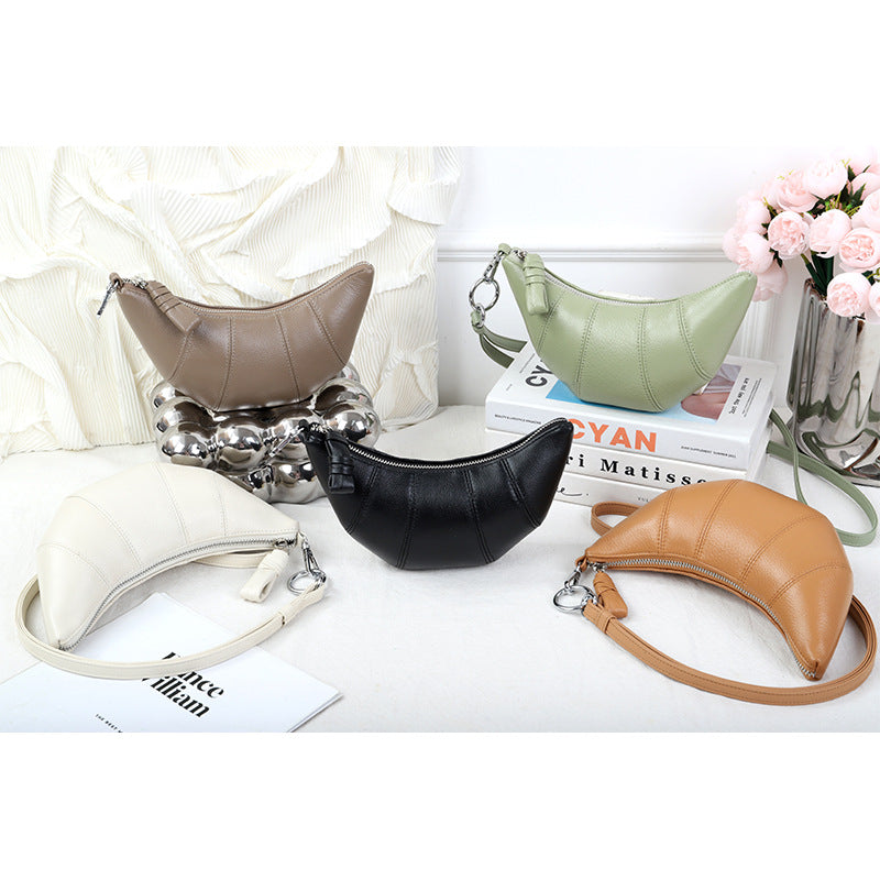 Women's First Layer Cowhide High Texture Mobile Phone Bags