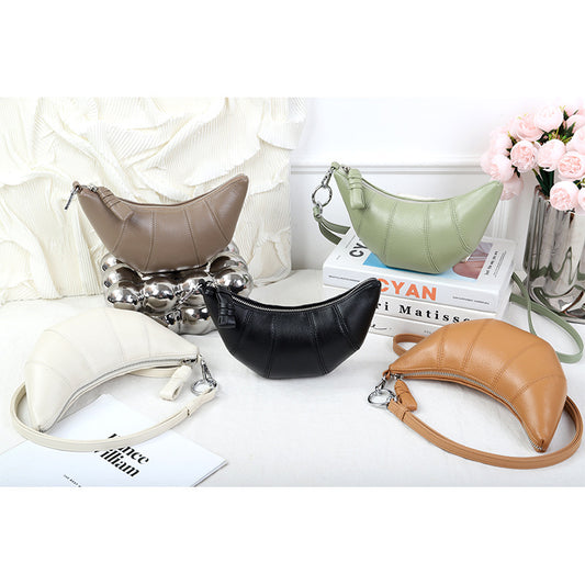 Women's First Layer Cowhide High Texture Mobile Phone Bags