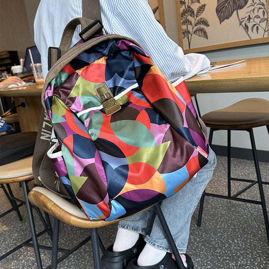 Women's Lightweight Summer Fresh Floral Print Trendy Backpacks