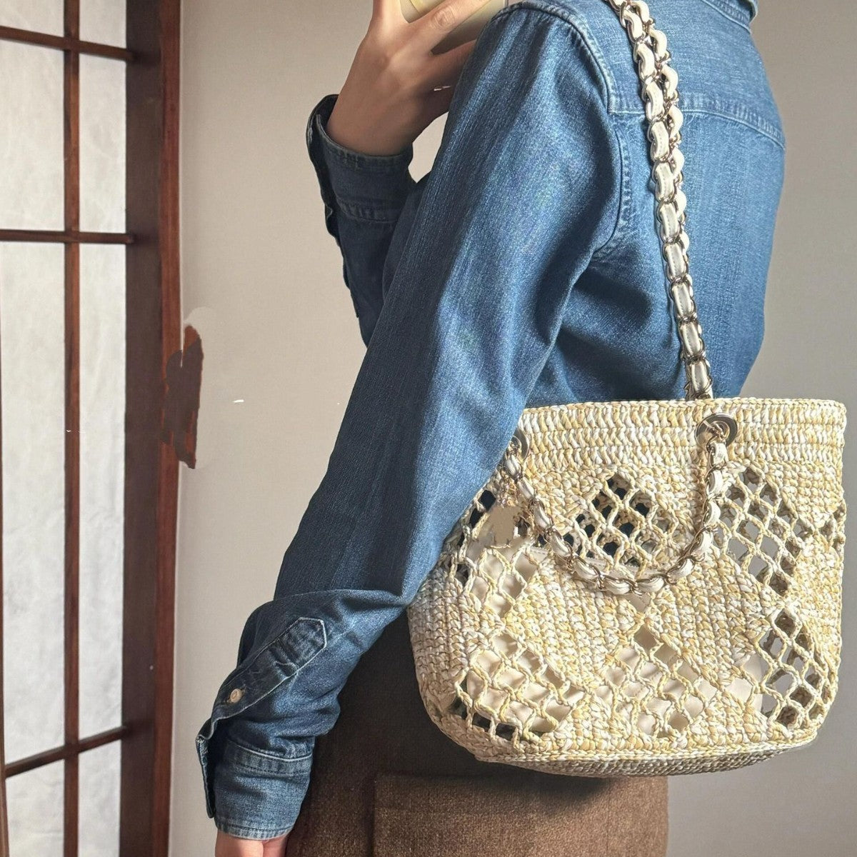 Summer Raffia Weaving Hollow Beach Fashion Shoulder Bags