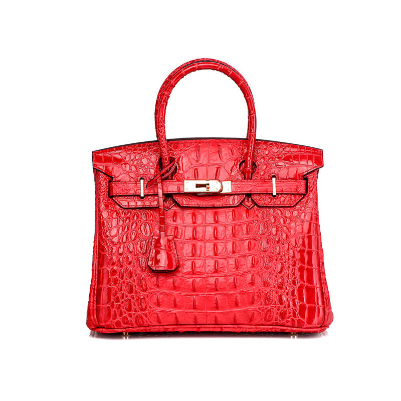 Women's Classic Fashion Genuine Leather Platinum Handbags