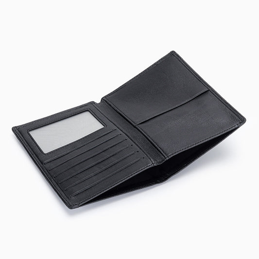 Women's Sheepskin Woven Passport Genuine Leather Document Card Holder
