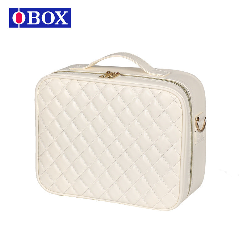 Capacity Black White Pink Inch High Cosmetic Bags
