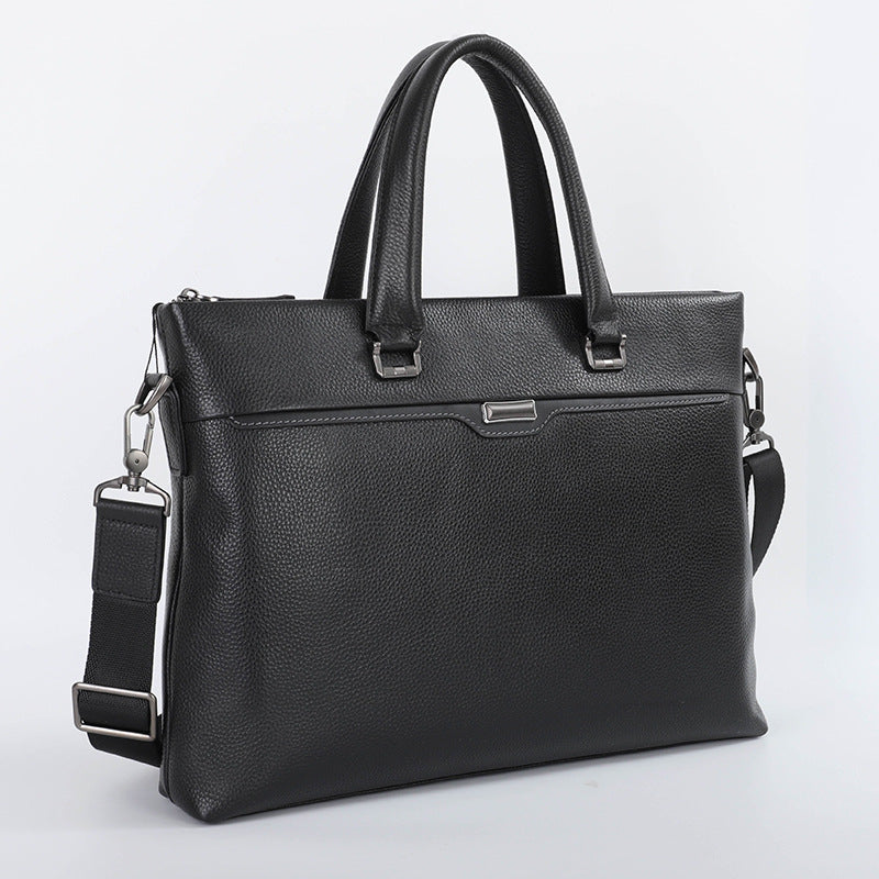 Men's Genuine Leather Commuter Large Capacity Waterproof Men's Briefcases