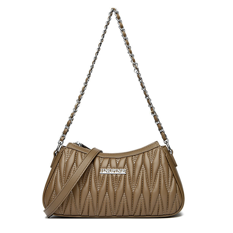 Sheepskin High-grade French Stick Dumpling Niche Small Square Bags