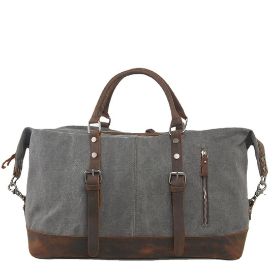 Men's Capacity Portable Canvas With First Layer Travel Bags