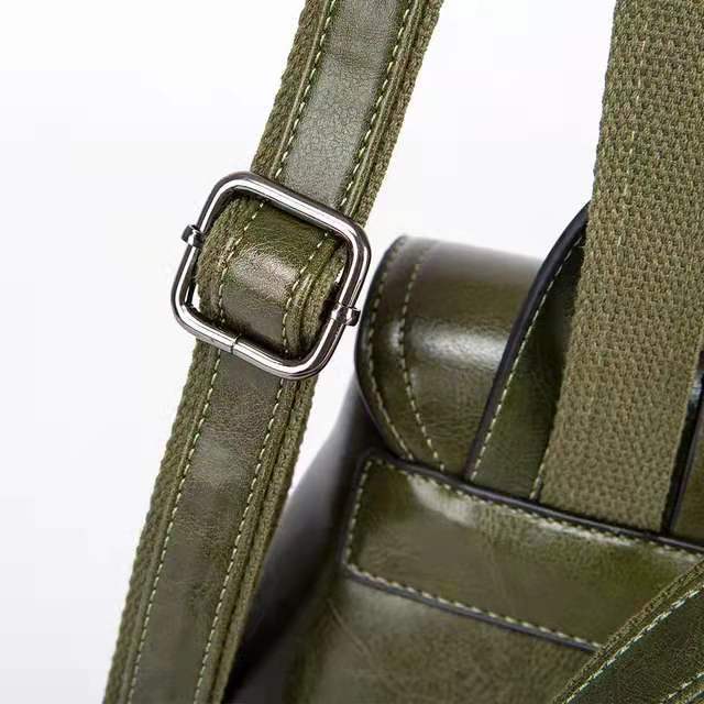 Women's Genuine Leather Fashion Storage Commuter Magnetic Backpacks