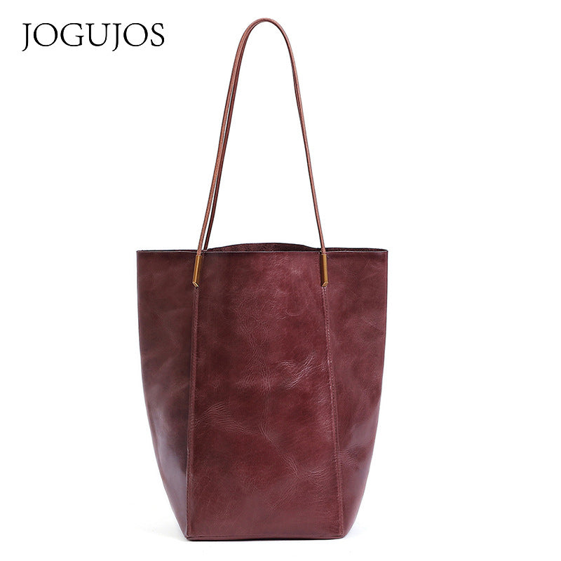 Women's Genuine Leather Large Capacity Advanced Feeling Bags