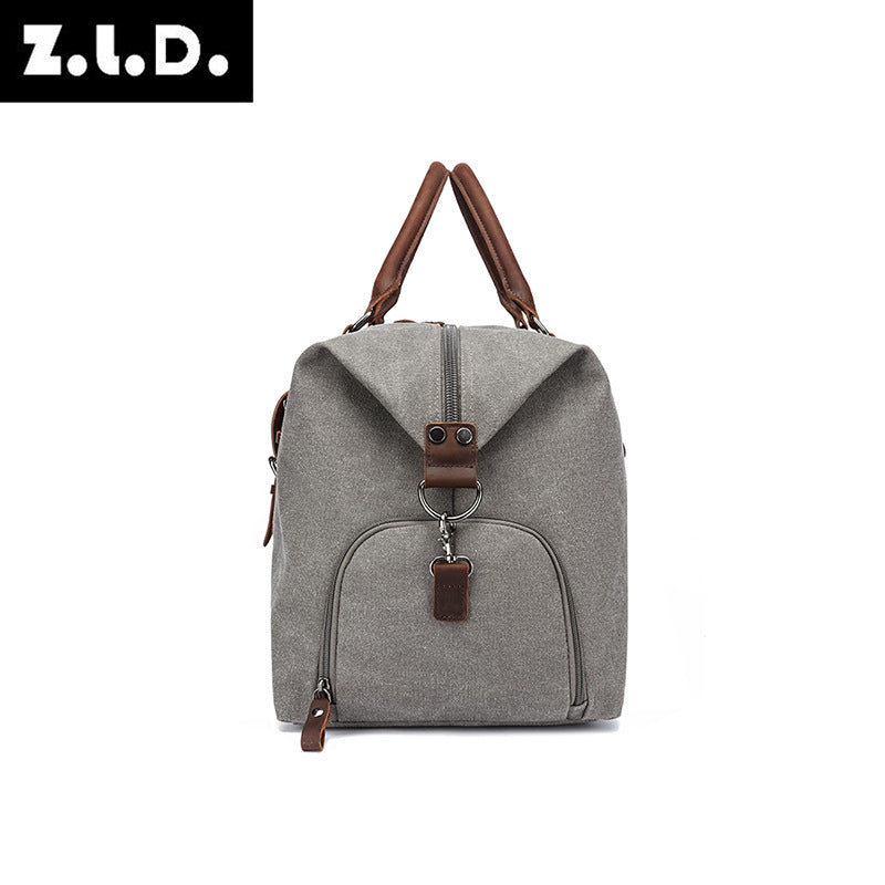 Men's Horse Leather Portable Business With Shoe Travel Bags