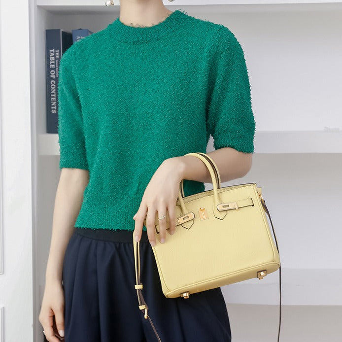 Women's Top Layer Cattlehide Leather Fashion Mini Shoulder Bags