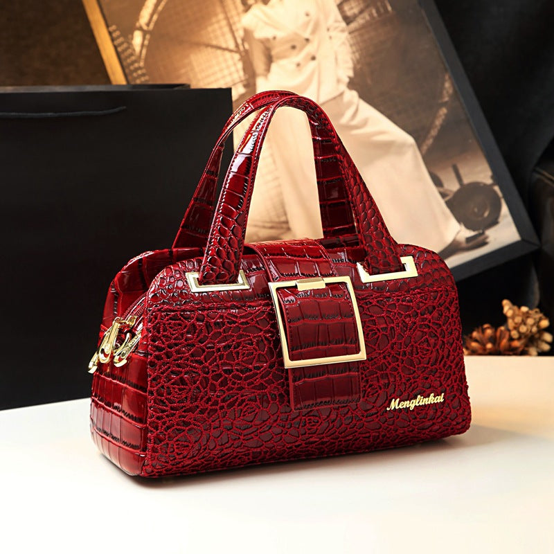 Women's Versatile Large Capacity Big Lace Alligator Backpacks