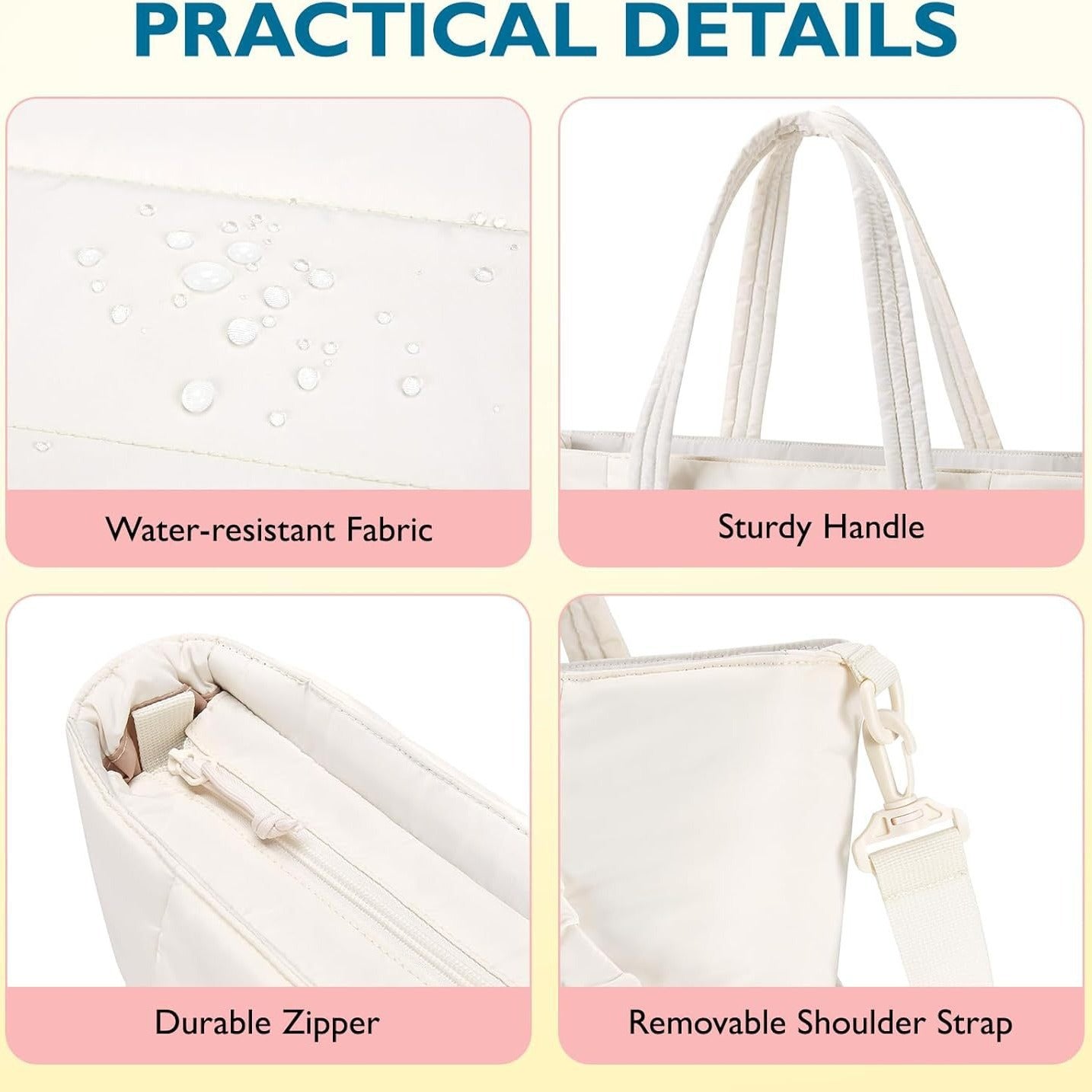 Attractive Large Capacity Waterproof Portable Storage Tote Bags