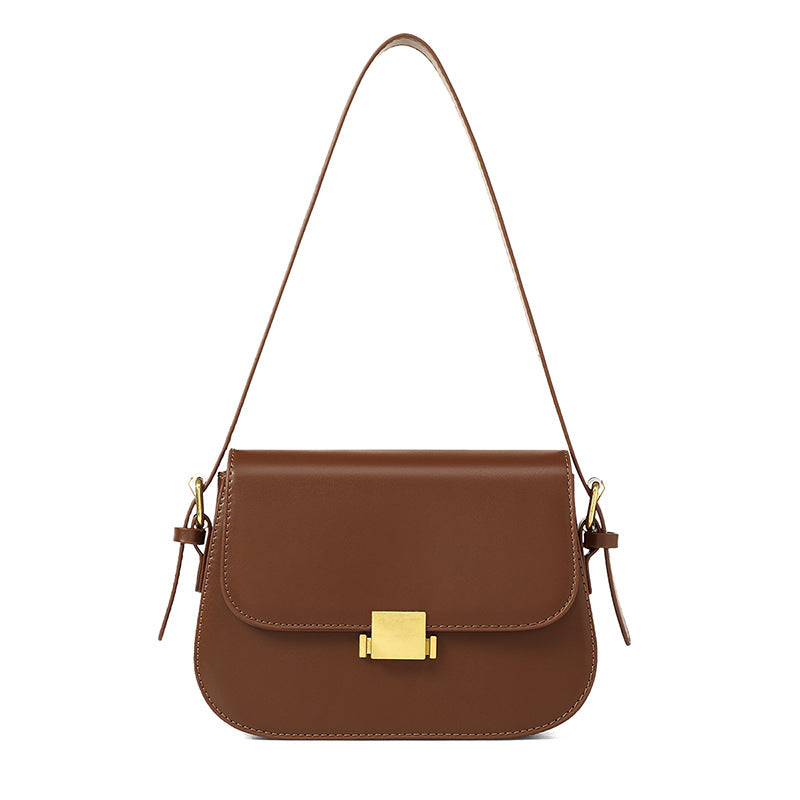 Women's Genuine Leather Light Luxury High-grade Underarm Crossbody Bags