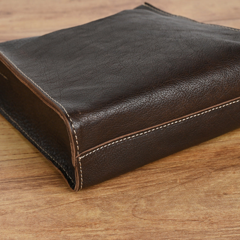 Women's Genuine Leather Handmade Mori Style Vegetable Tanned Crossbody Bags