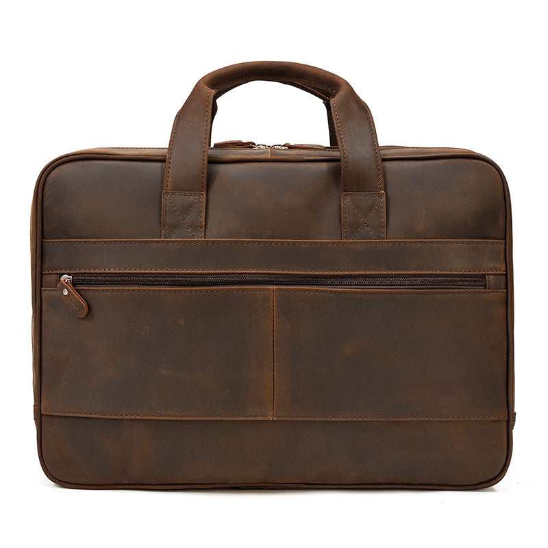 Men's Vintage Genuine Leather Crazy Horse Leisure Men's Briefcases