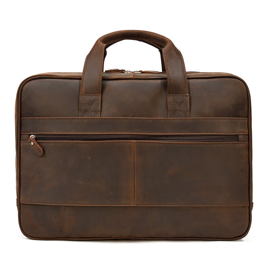 Men's Vintage Genuine Leather Crazy Horse Leisure Men's Briefcases