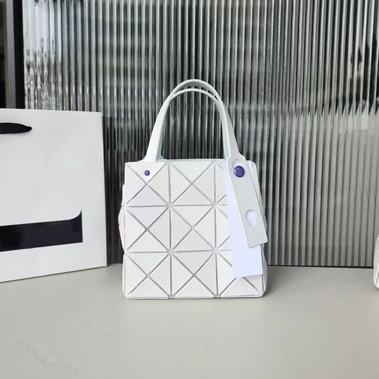 Women's Color Nail Diamond Box Geometric Rhombus Underarm Handbags
