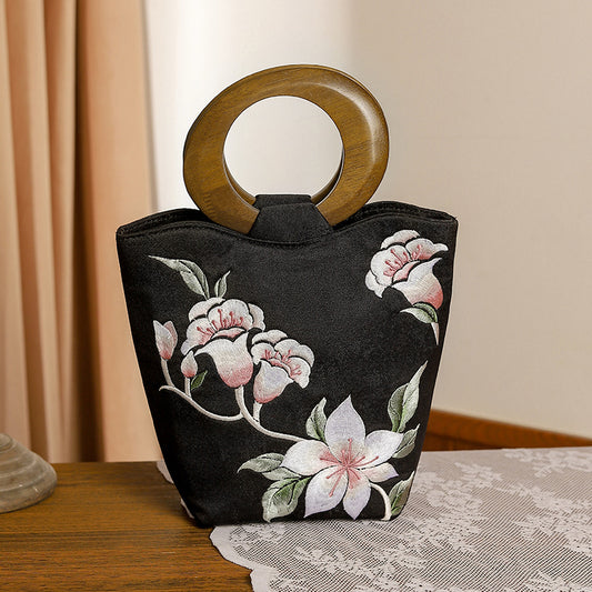Bamboo Wooden Ethnic Style National Ancient Handbags