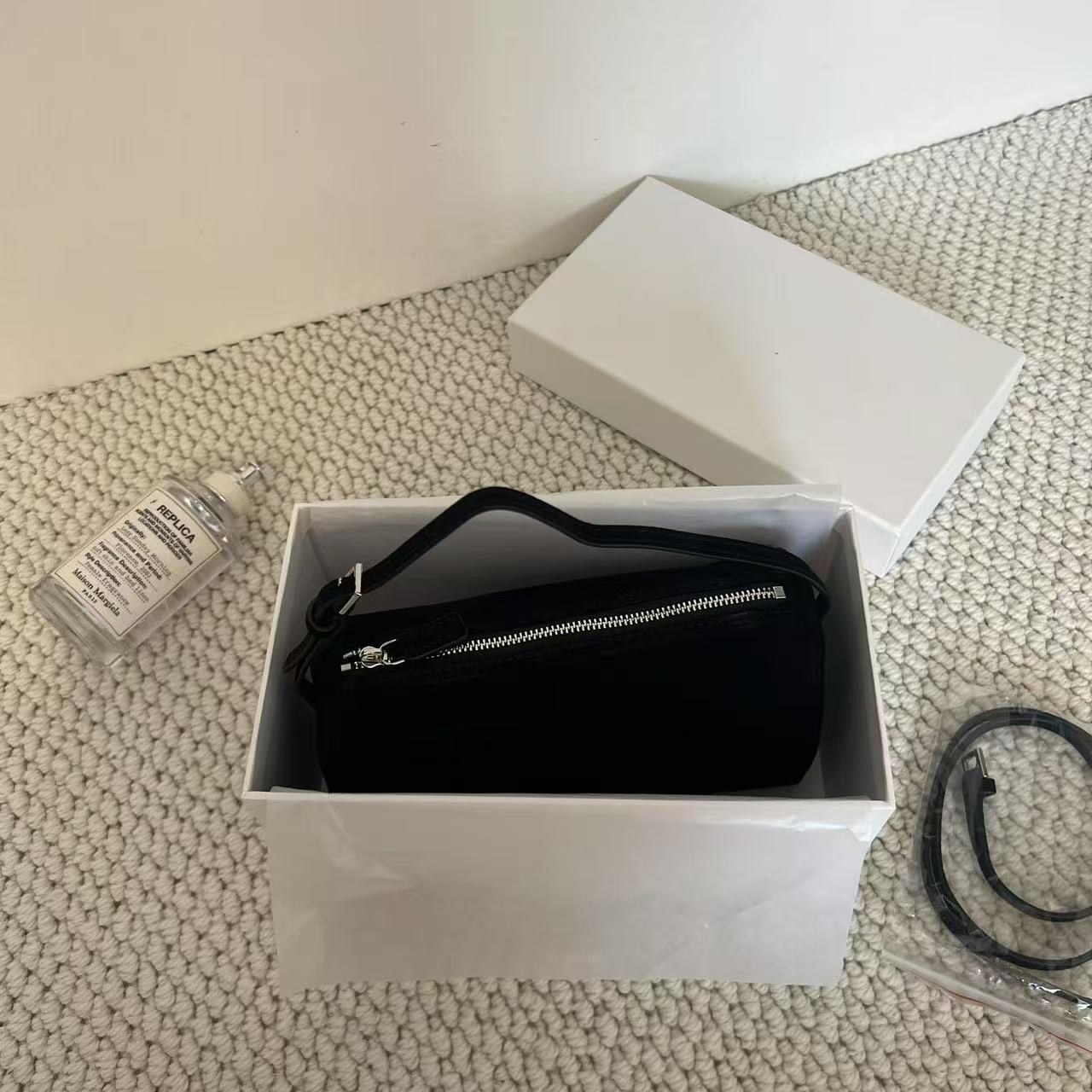 Sheepskin Leather Pen Suede Underarm Genuine Handbags