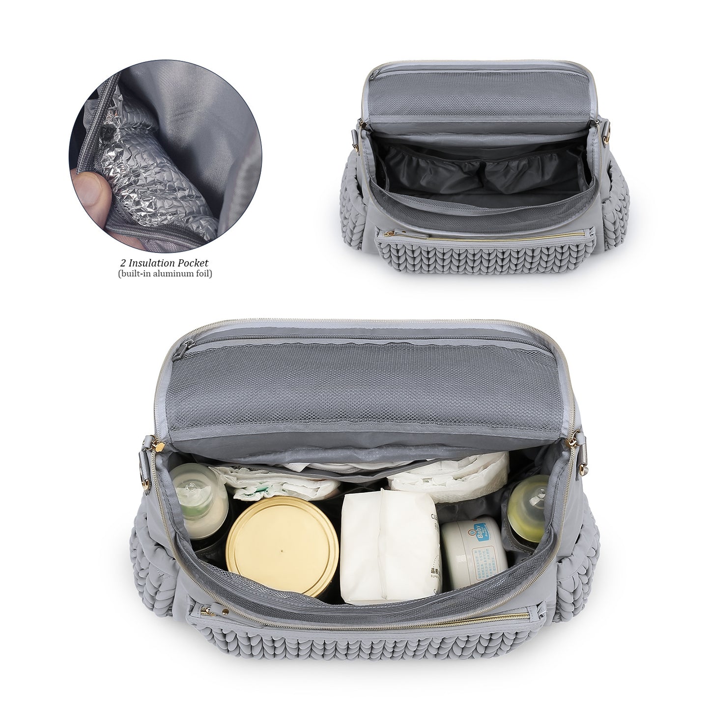 Large Capacity Fashion Mom Thermal Insulation Bags